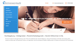 Desktop Screenshot of hochbegabtenhilfe.de